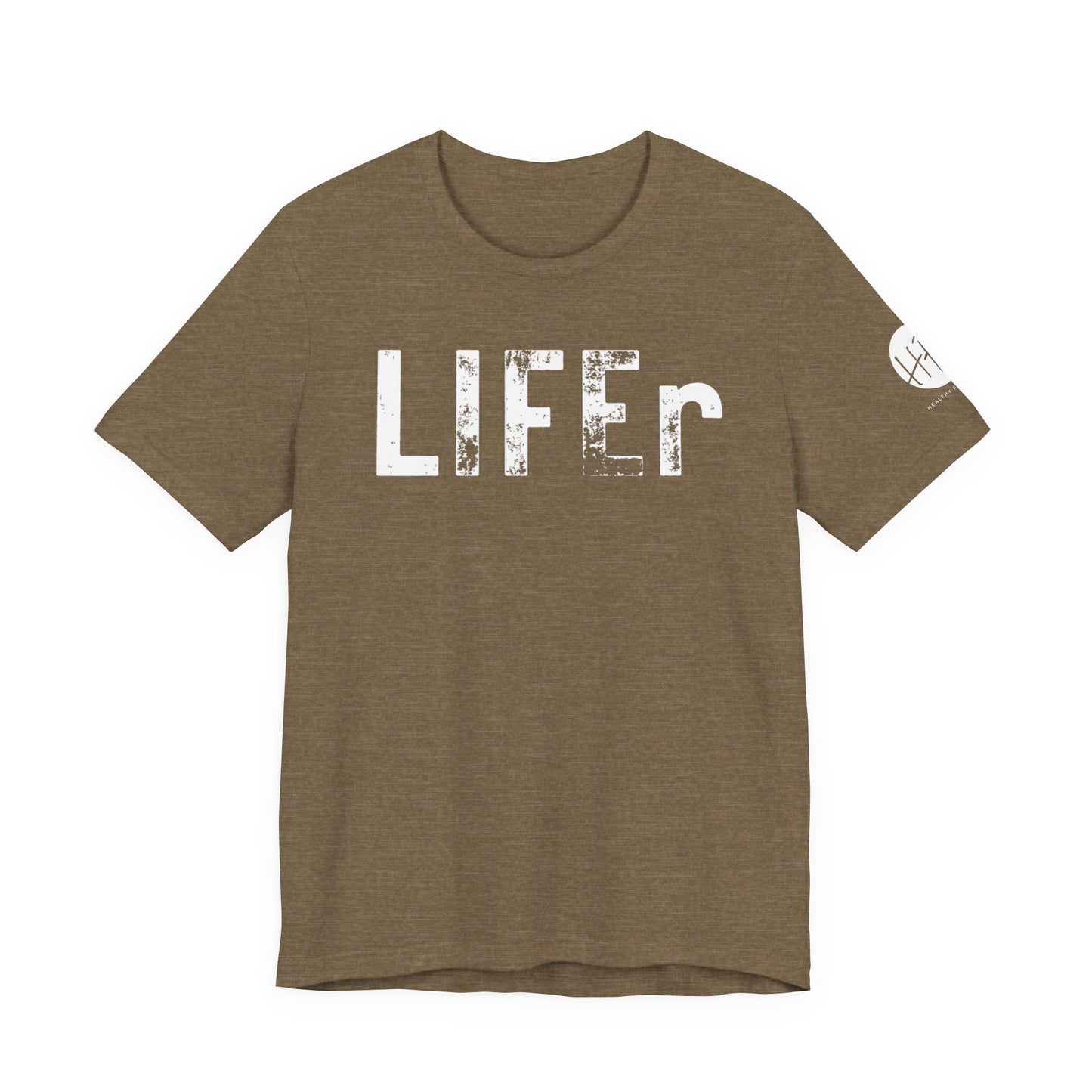 LIFEr tee w/ logo on sleeve | colors