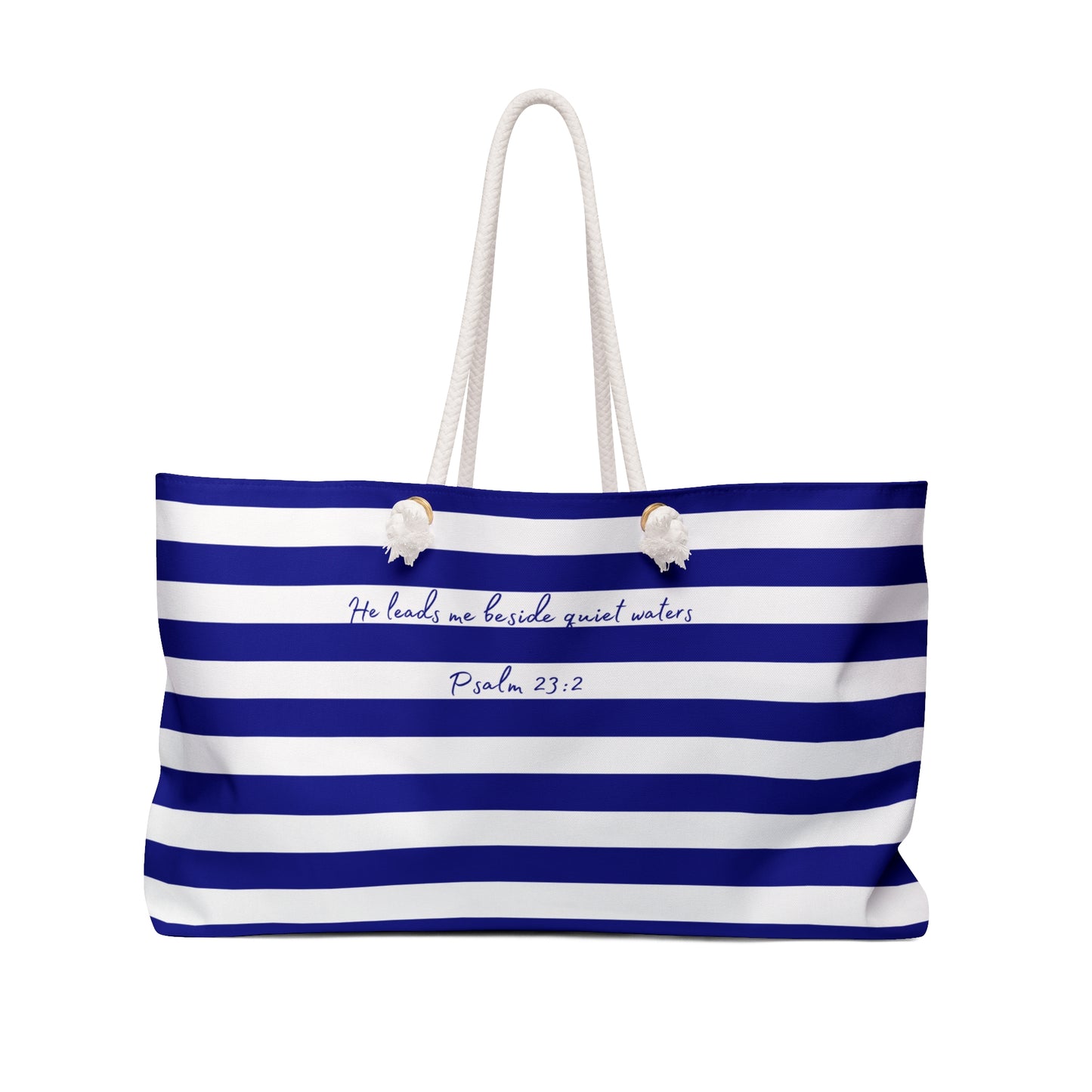 "He leads me beside quiet waters" Utility Tote | Psalm 23:2
