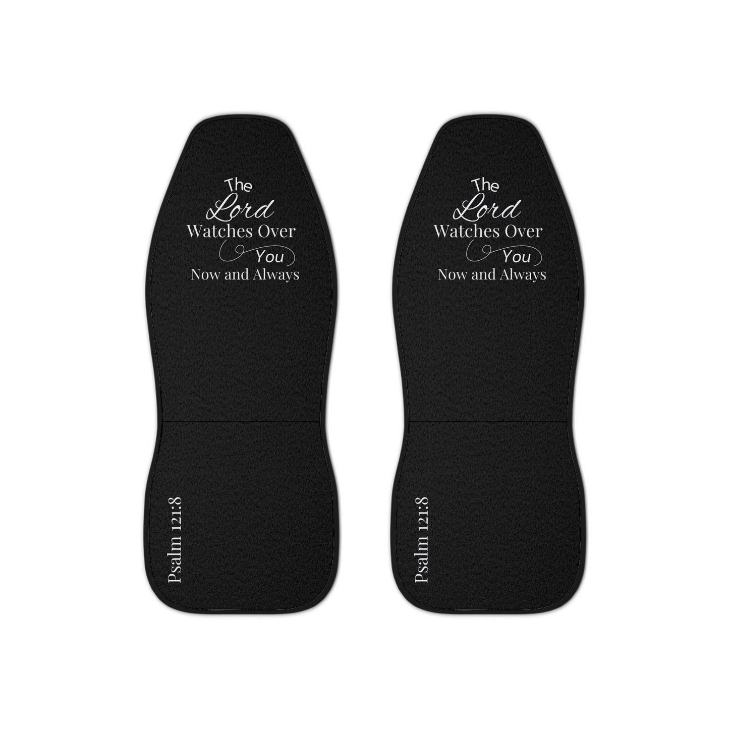 "The Lord watches over you" Car Seat Covers, black | Psalm 121:8