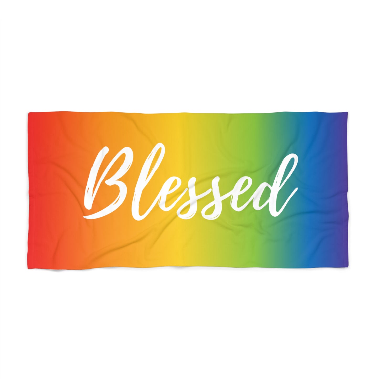 Rainbow Blessed Beach Towel