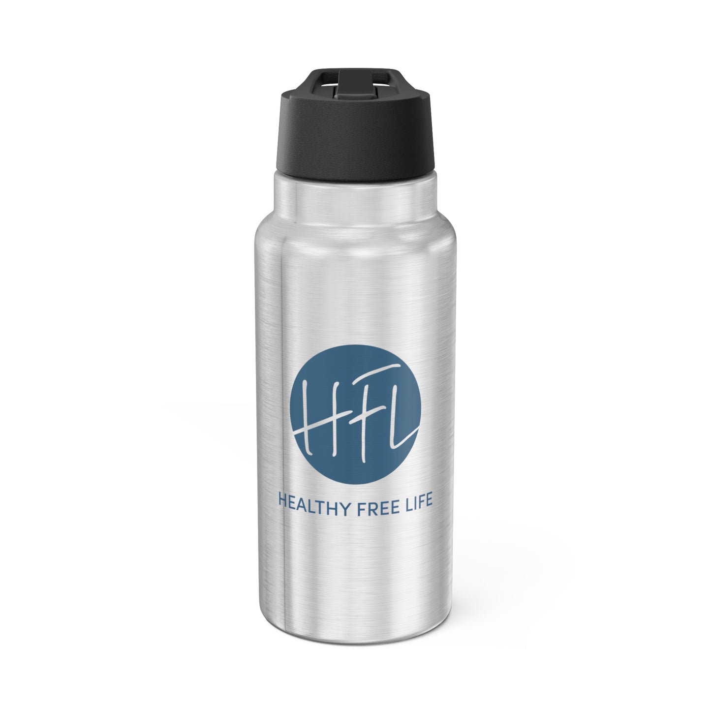 Stainless Steel Water Bottle w/ straw, 32oz