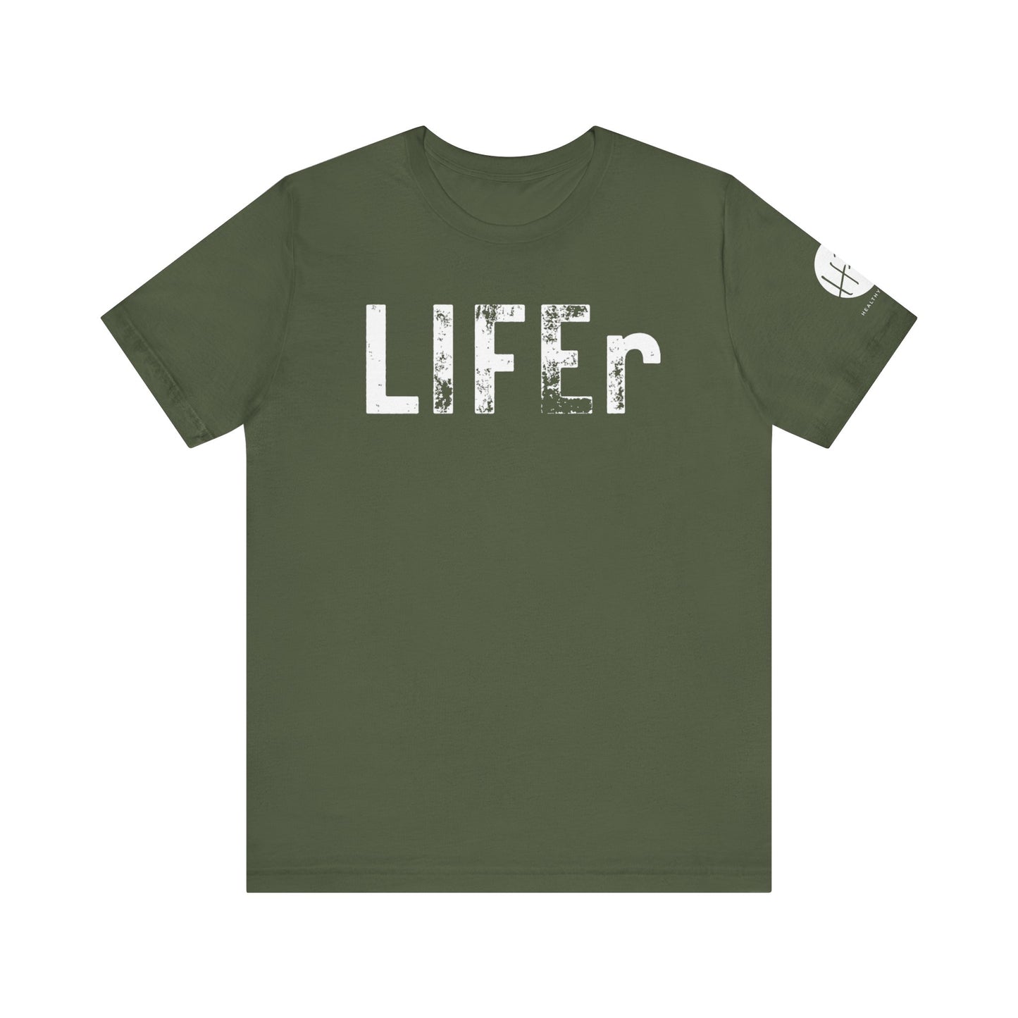 LIFEr tee w/ logo on sleeve | colors