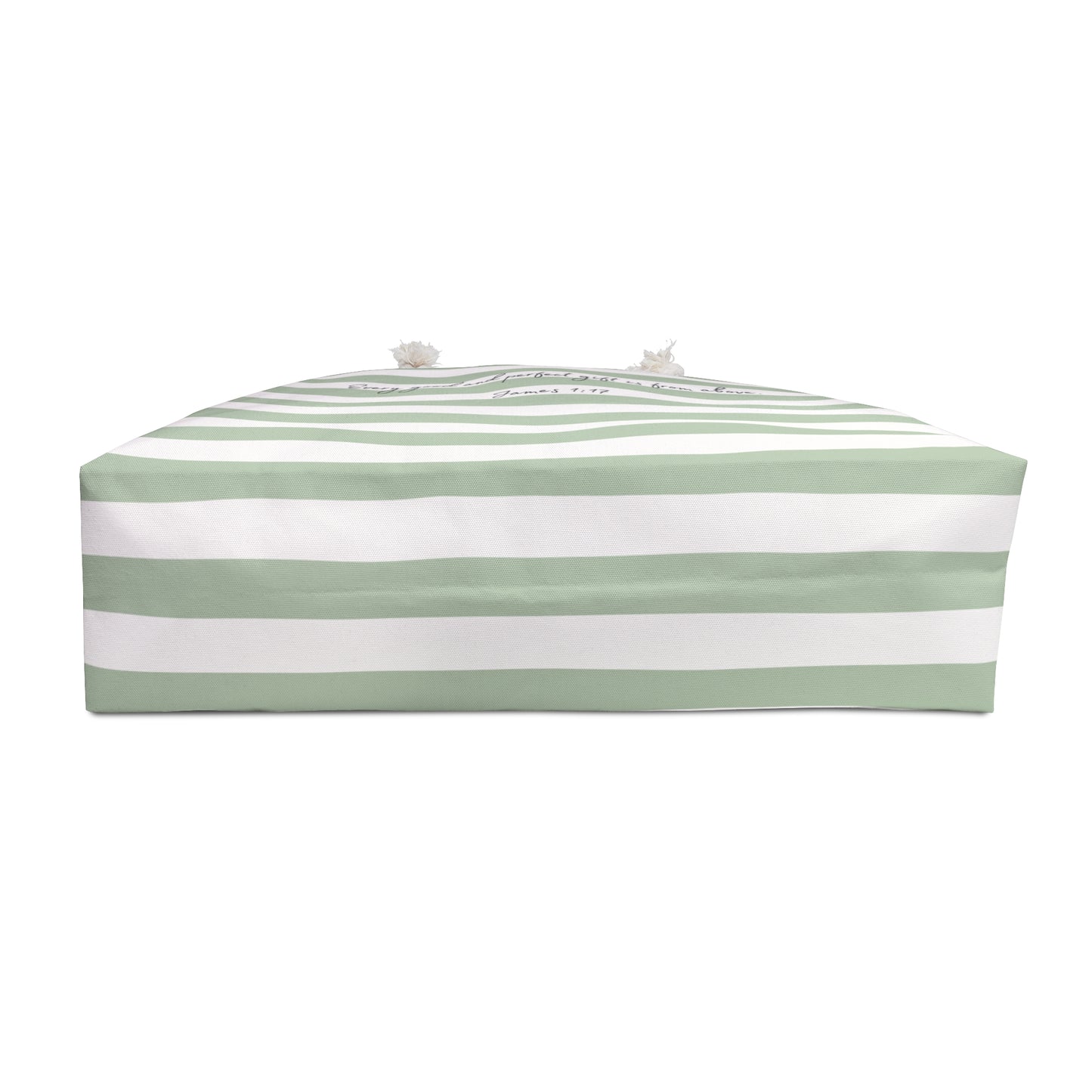 Weekender Bag, sage green, James 1:17