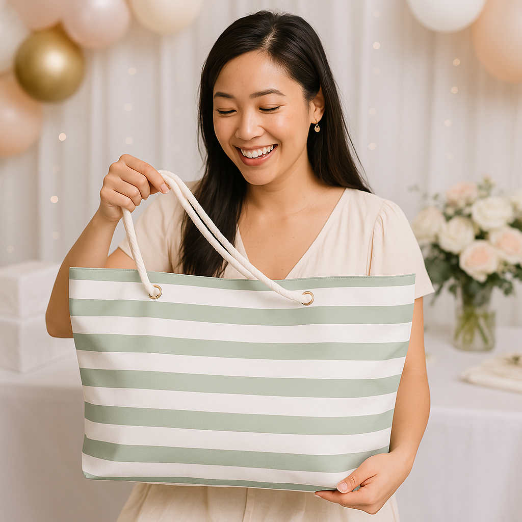 Weekender Bag, sage green, James 1:17