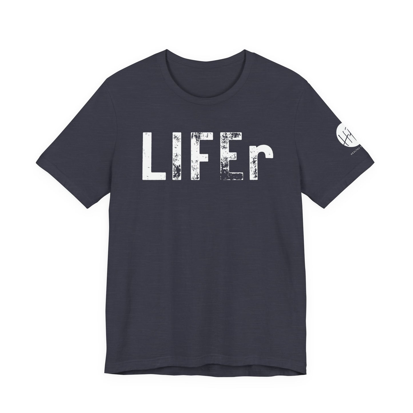 LIFEr tee w/ logo on sleeve | colors
