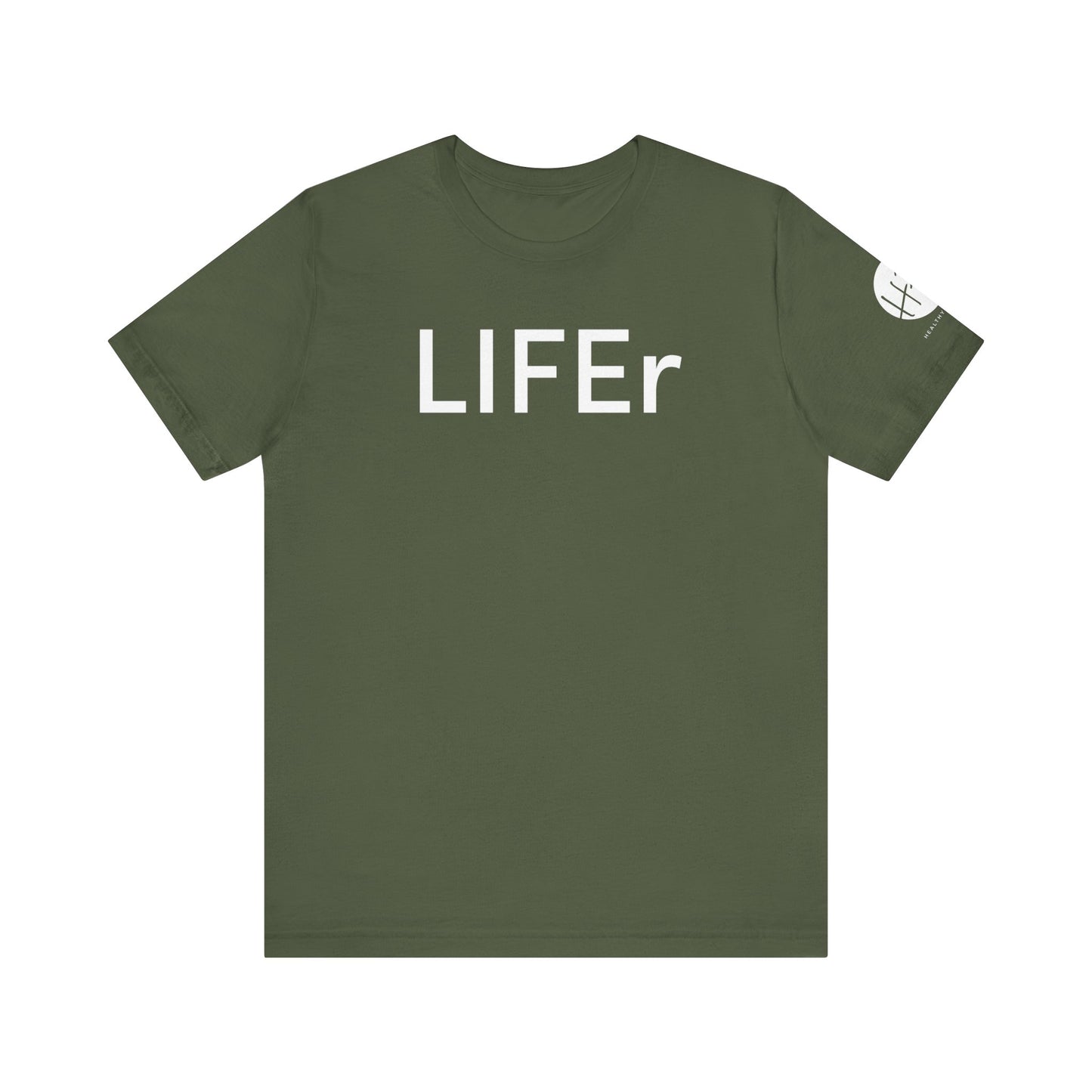 LIFEr w/ logo on sleeve | colors