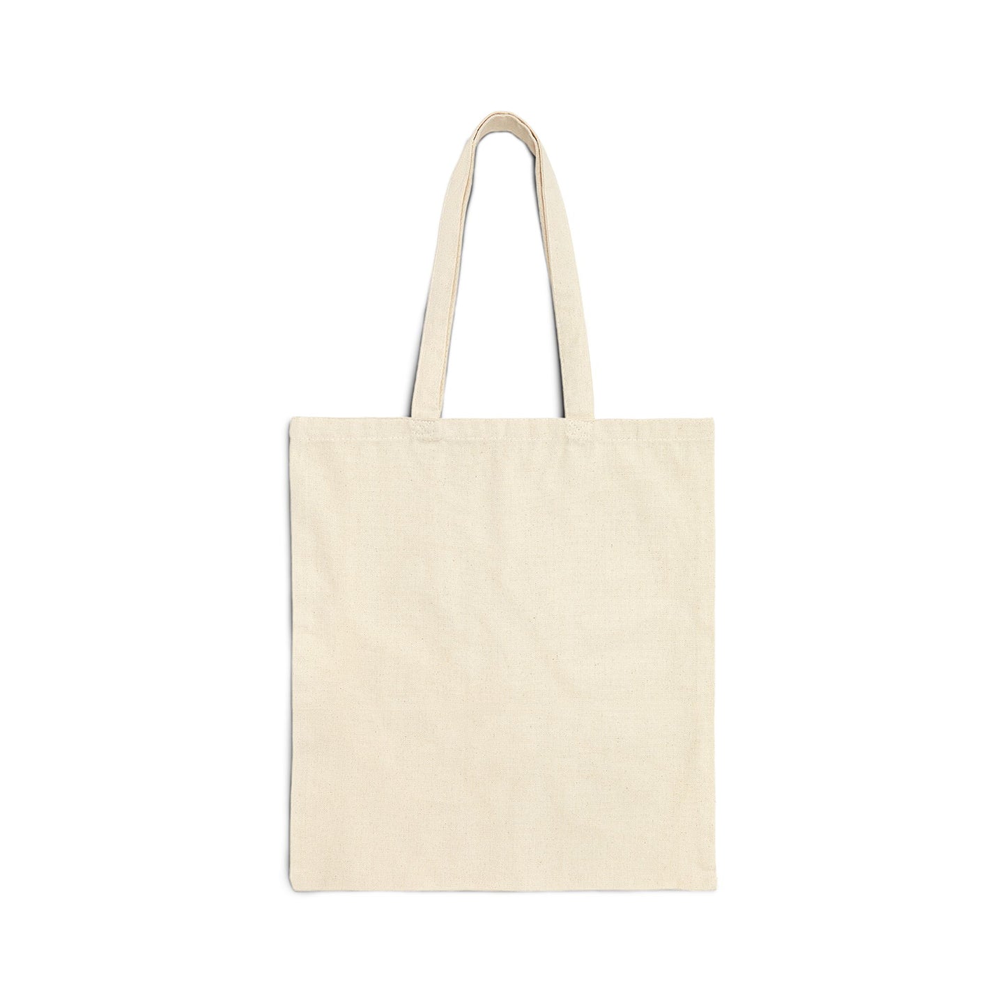 "Let God carry your burdens" Cotton Canvas Tote Bag, natural | Psalm 52:22
