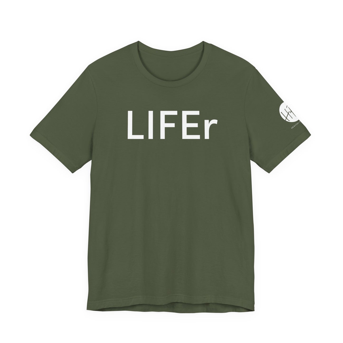 LIFEr w/ logo on sleeve | colors