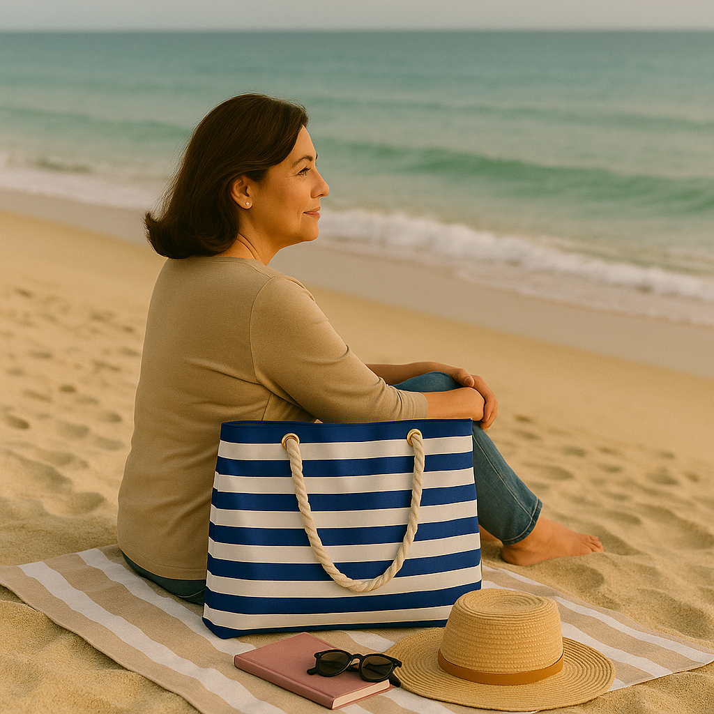 "He leads me beside quiet waters" Utility Tote | Psalm 23:2