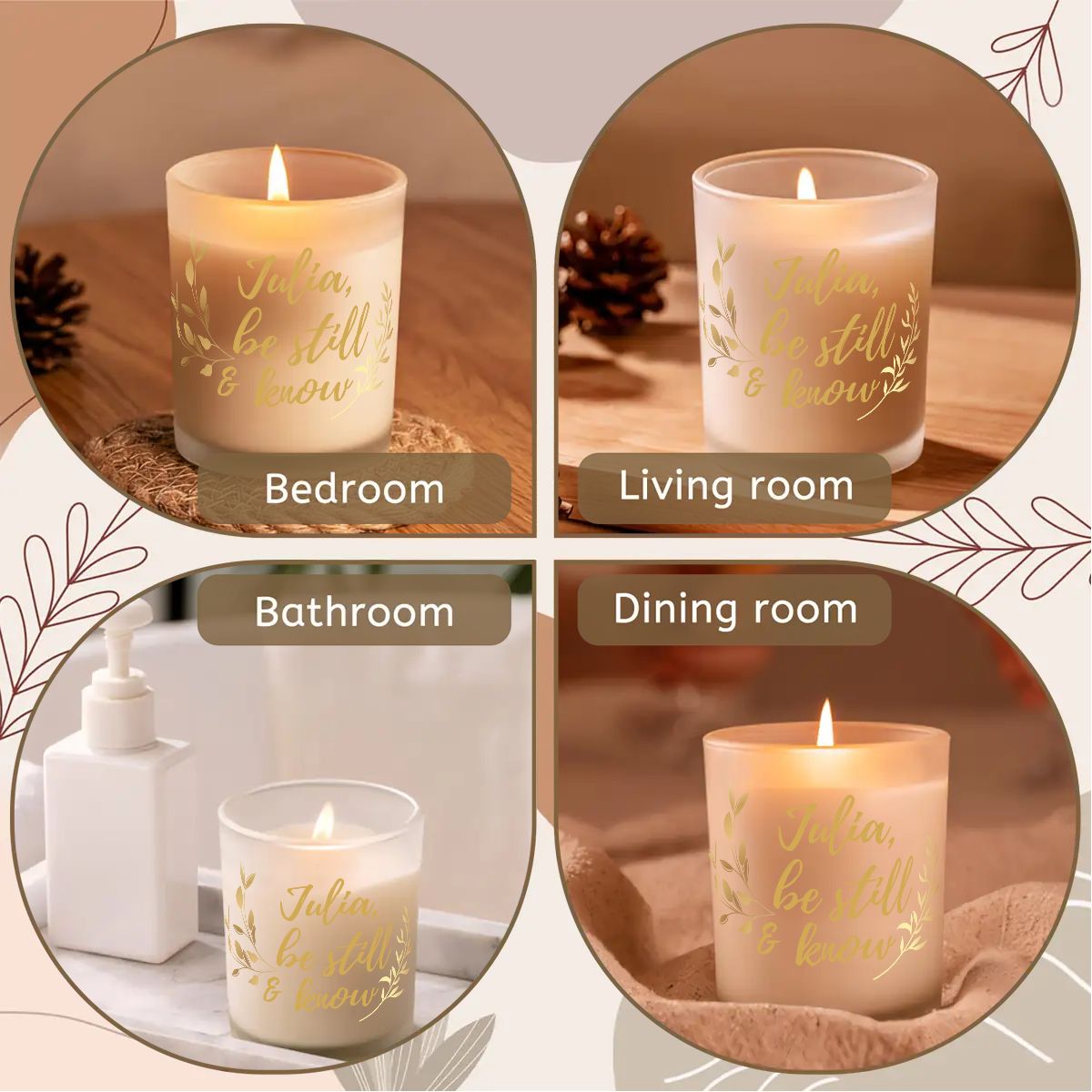 Personalized Christian Candle