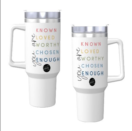 Travel Tumbler with Handle and Straw (40oz)
