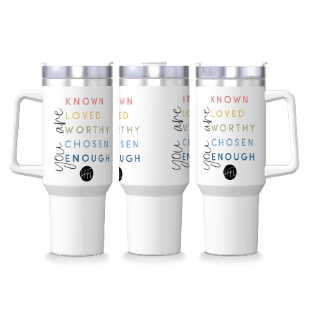 Travel Tumbler with Handle and Straw (40oz)