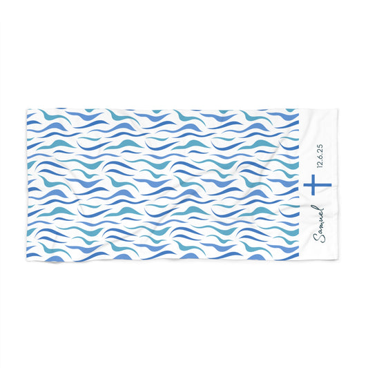 Personalized Baptism Towel | Custom Christian Gift Keepsake