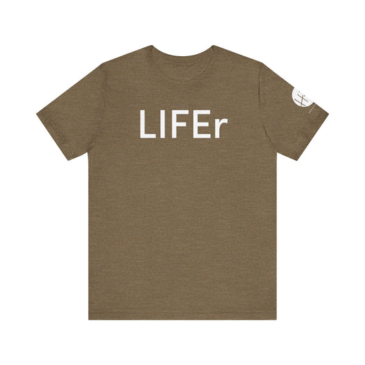 LIFEr w/ logo on sleeve | colors