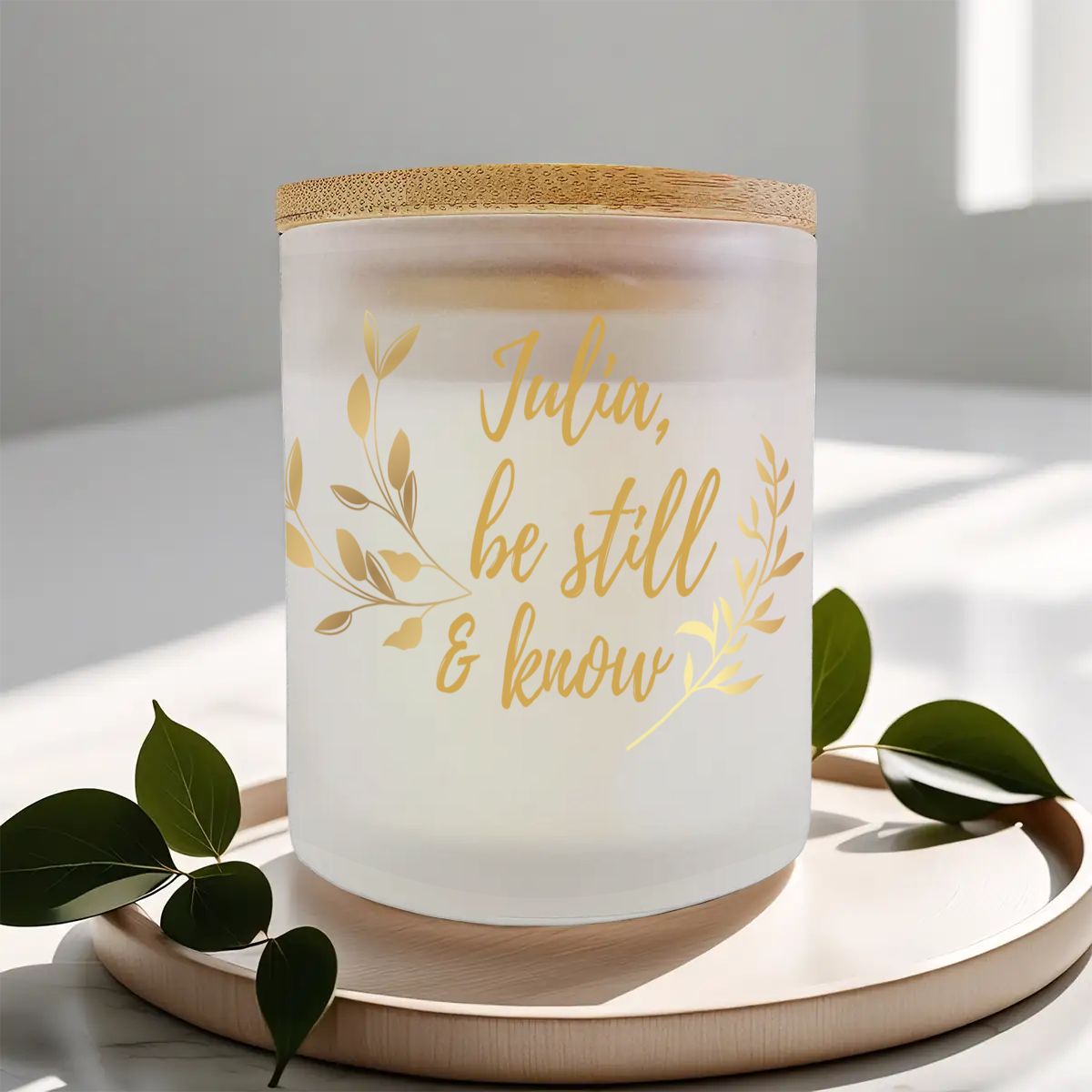 Personalized Christian Candle