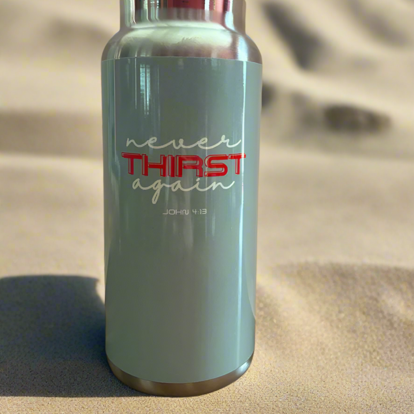 "Never Thirst Again" Gator Tumbler, 32oz | John 4:13