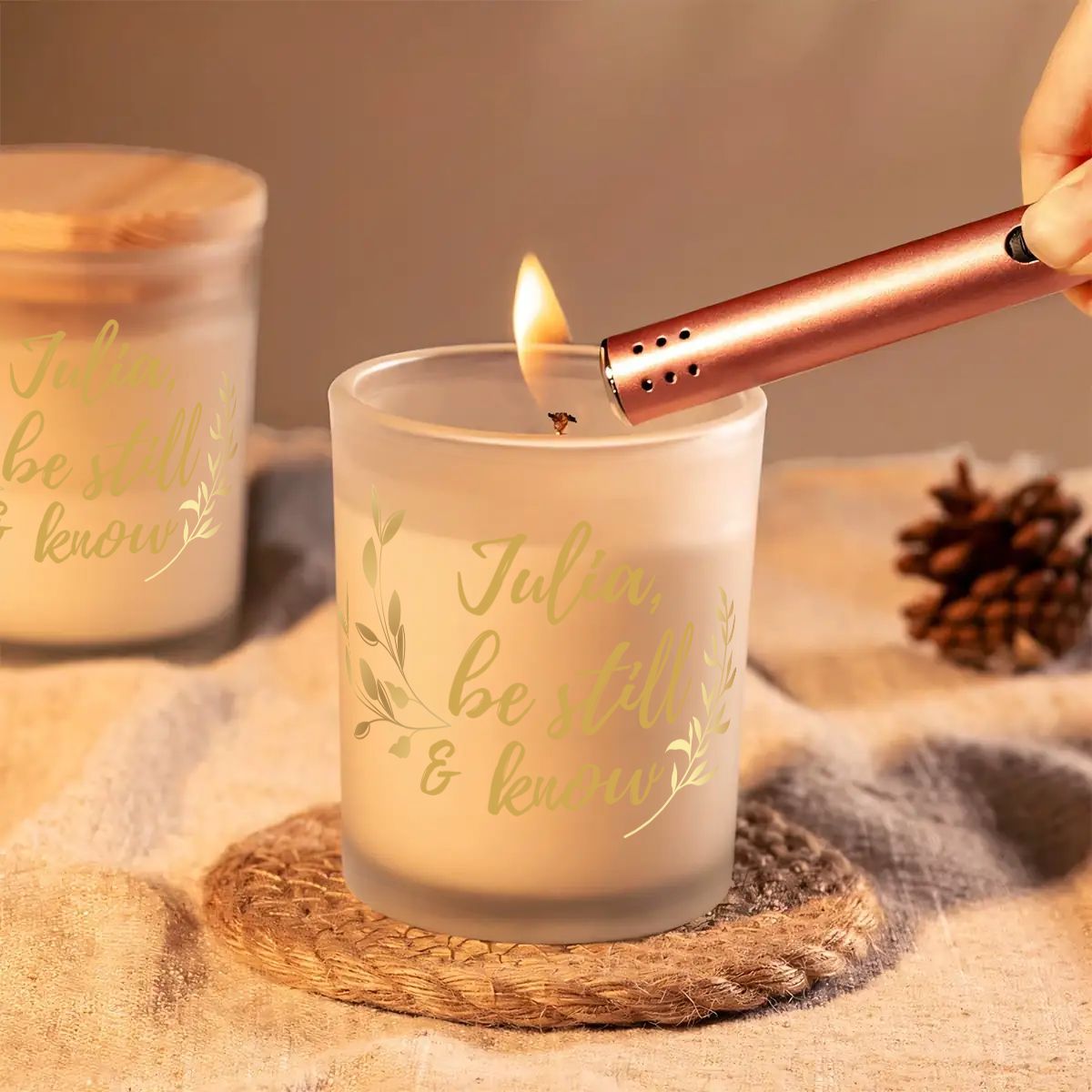 Personalized Christian Candle