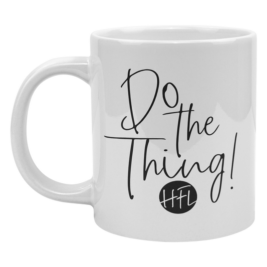 Do the Thing mug, 2-sided print, 20oz