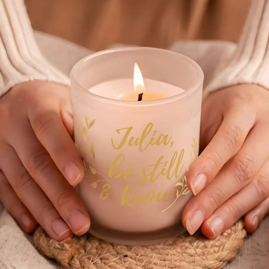 Personalized Christian Candle