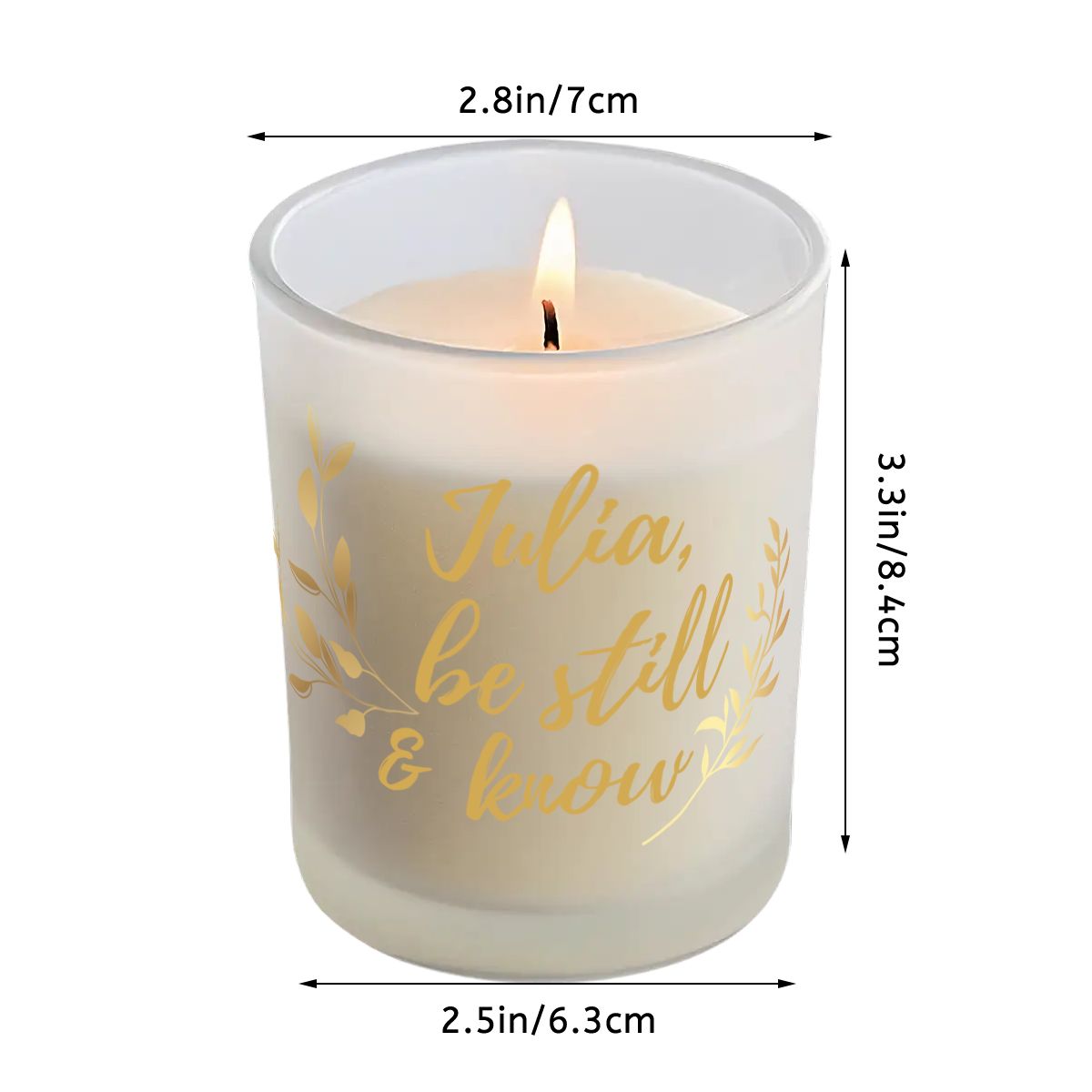 Personalized Christian Candle