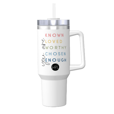 Travel Tumbler with Handle and Straw (40oz)